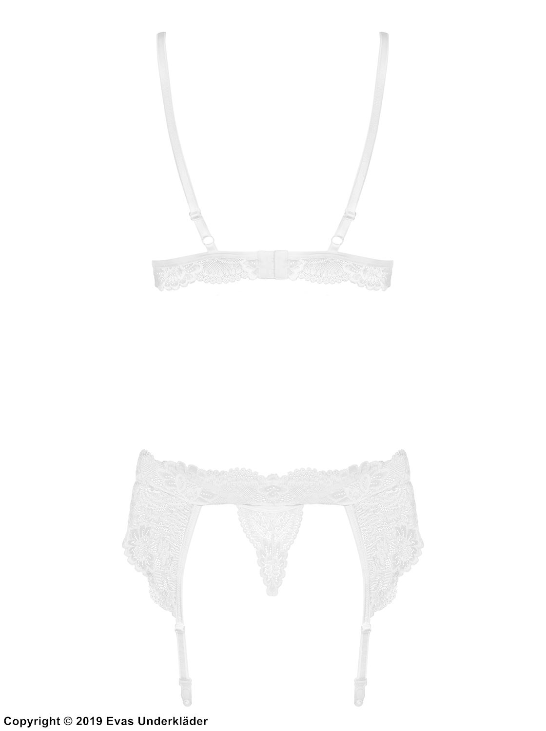 Dessous-Set, Spitze, Strumpfgürtel